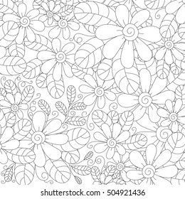 Vector Coloring Book Page Adult Scene Stock Vector (Royalty Free ...