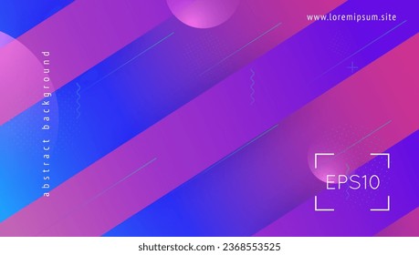 Vector Pattern. Cool Summer Design. Pink Dynamic Background. 3d Layout. Tech Corporate Template. Spectrum Ui. Retro Landing Page. Blue Vector Pattern