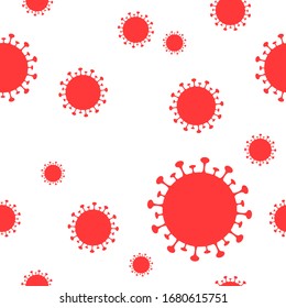 Patrón vectorial Coronavirus (COVID-19), patrón de infección