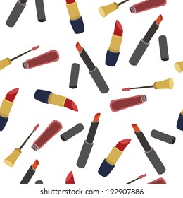 vector pattern with cosmetics 