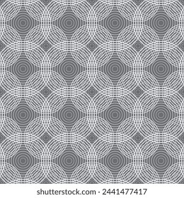 Vector pattern created by many circles like ripples in gray tone