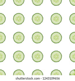 Vector. Pattern. Cucumber.