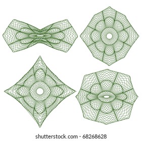 vector pattern for currency, certificate or diplomas