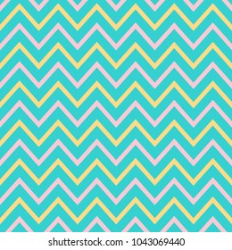 Vector pattern with cute chevron for Easter design. Seamless Easter template background