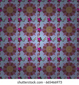 Vector pattern. Decoration cover invitation for holiday. Colored mandala. Abstract luxury ornate bright texture. Brilliant ornament background for designs.
