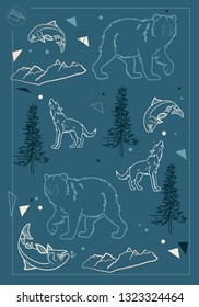 Vector Pattern Design for Background or Wallpaper