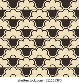 Vector Pattern Design, Floral Fabric, Geometric Background, Creative Wallpaper and Wrapping Paper