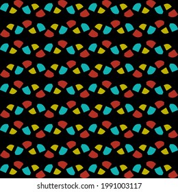 vector of pattern design with geometry shape in nature concept. flat style