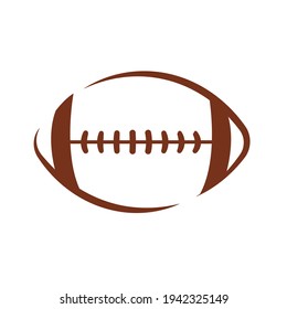 Vector pattern design oval ball in sports american football popular sport competition to find winner