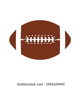 Vector pattern design oval ball in sports american football popular sport competition to find winner