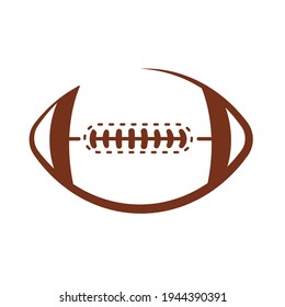 Vector pattern design oval ball in sports american football popular sport competition to find winner