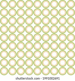 vector of pattern design with round shape in nature concept. flat style