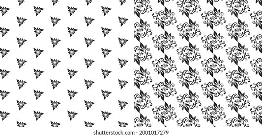 vector pattern design, styles flower pattern