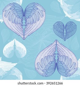 Vector pattern for design. Wings.