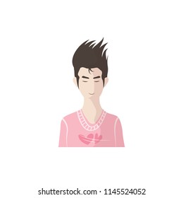 vector pattern design.Picture the sweetheart on pink background.