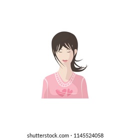 vector pattern design.Picture the sweetheart on pink background.