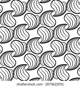 vector pattern of diagonally lined fibrous heart-shaped lines easy editing to change color