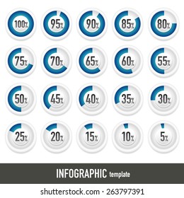 Vector pattern dial for infographics