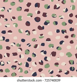 Vector pattern with different brush strokes and dots. Abstract seamless stylized Marble texture.