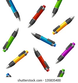 Vector Pattern of different pens