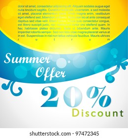 Vector pattern of discount. Sales.