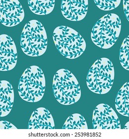 vector pattern with Easter decorations