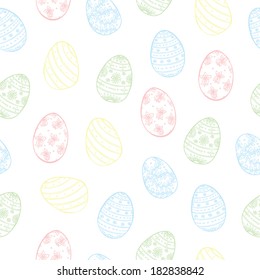 vector pattern with Easter eggs 