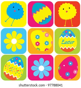 vector pattern easter eggs