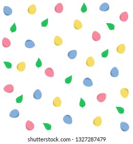 vector pattern with Easter eggs. colorful eggs. can be used as wrapping paper, postcards, print for clothes, tableware, packaging, items and other. vector image.