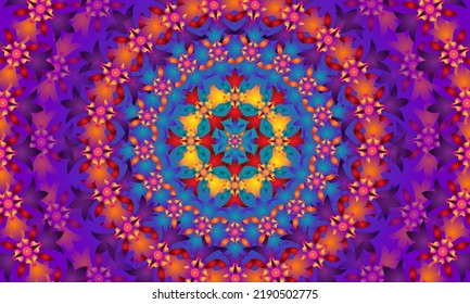 Vector pattern in Eastern style. Ornate element for design and place for text.