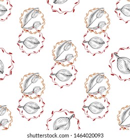 Vector pattern elementary usual fantasy flowers Colorful paisley wallpaper. Print design vector illustration. Scarf design