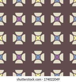 the vector pattern with ellipse and hemisphere