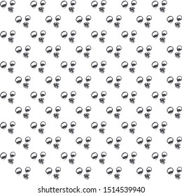 Vector Pattern With Emoticons face, Seamless Background