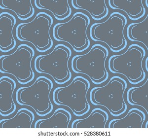 vector pattern. Endless texture can be used for wallpaper, pattern fills, web page background,surface textures. Set of blue geometric ornaments.