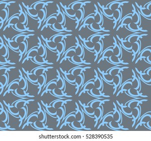 vector pattern. Endless texture can be used for wallpaper, pattern fills, web page background,surface textures. Set of blue geometric ornaments.