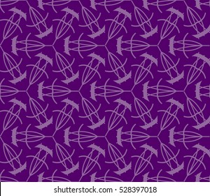 vector pattern. Endless texture can be used for wallpaper, pattern fills, web page background,surface textures. Set of purple geometric ornaments.