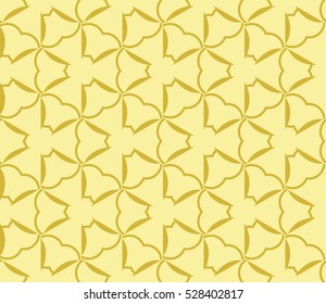 vector pattern. Endless texture can be used for wallpaper, pattern fills, web page background,surface textures. Set of yellow geometric ornaments.