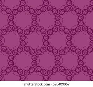 vector pattern. Endless texture can be used for wallpaper, pattern fills, web page background,surface textures. Set of purple geometric ornaments.