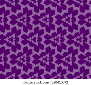 vector pattern. Endless texture can be used for wallpaper, pattern fills, web page background,surface textures. Set of purple geometric ornaments.