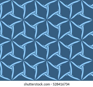 vector pattern. Endless texture can be used for wallpaper, pattern fills, web page background,surface textures. Set of blue geometric ornaments.