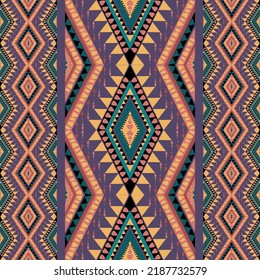 Vector pattern, ethnic background fabric, African tribe, Mexican folk fabric, seamless pattern, suitable for textile accessories, wrapping paper, packaging, etc.