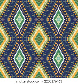 Vector pattern, ethnic background fabric, African tribe, Mexican folk fabric, seamless pattern, suitable for textile accessories, wrapping paper, packaging, etc.