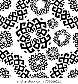 Vector pattern in ethnic style. Siberian ornament