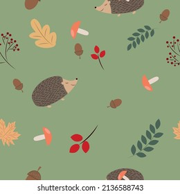 Vector pattern. Pattern for fabric. Autumn pattern. Children's motives.