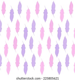 vector pattern of feathers