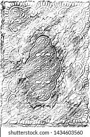 Vector pattern. Floral, flowers, texture, frottage, old, grungy. Graphic backdrop. Black & white. Texture, pencil lines, floral, distressed.