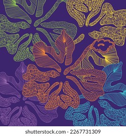 Vector pattern floral modern colorful decoration flower digital textile fabric pattern background