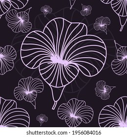 Vector pattern with floral theme. Background with flowers. Backdrop for greeting cards, posters, banners, and placards.