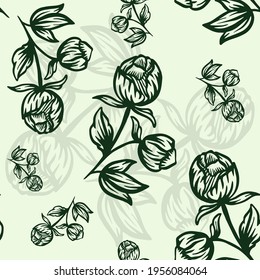 Vector pattern with floral theme. Background with flowers. Backdrop for greeting cards, posters, banners, and placards.