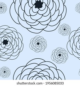 Vector pattern with floral theme. Background with flowers. Backdrop for greeting cards, posters, banners, and placards.